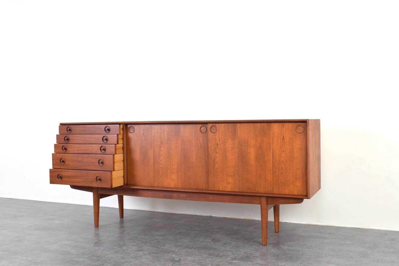 Sideboard, brown teak, Bruksbo, Norway, 1960s - 316154