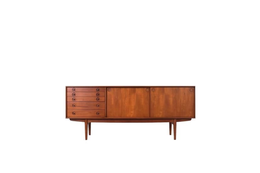 Sideboard, brown teak, Bruksbo, Norway, 1960s