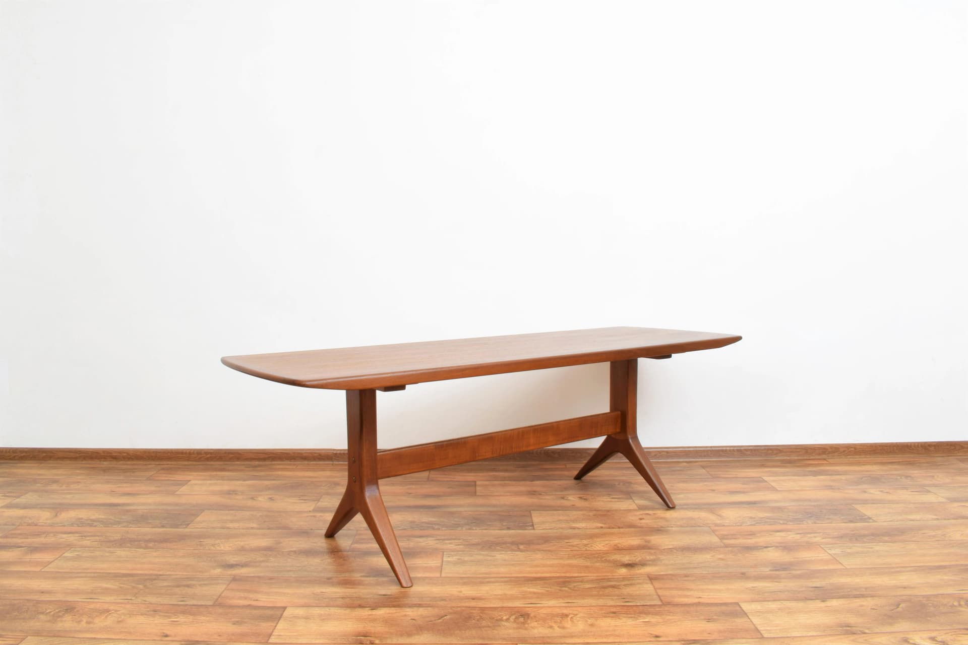 Coffee table, brown teak wood, by J. Andersen, Denmark, 1960s. - 316062