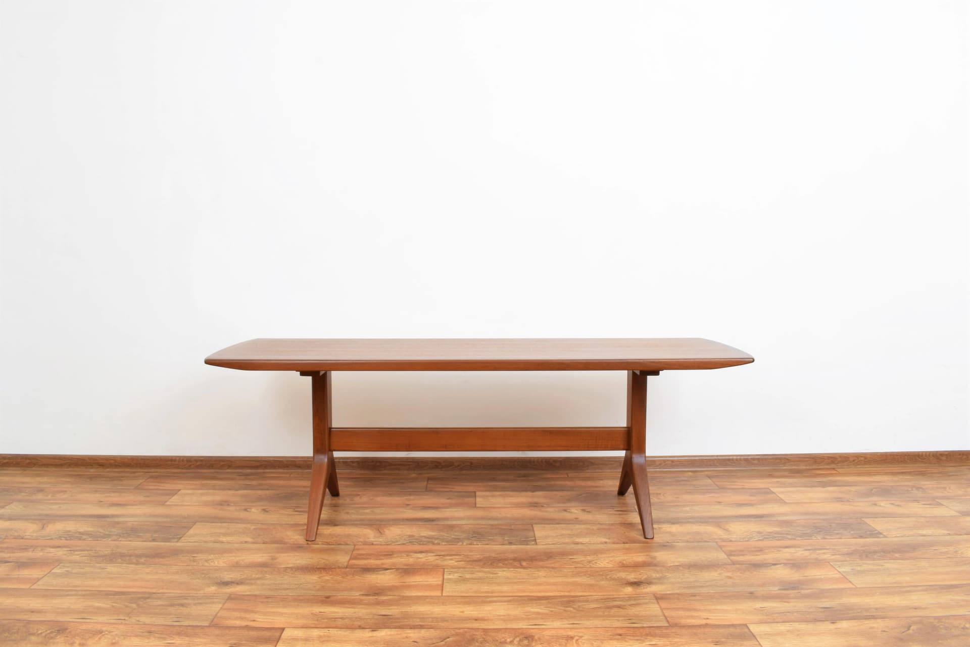Coffee table, brown teak wood, by J. Andersen, Denmark, 1960s. - 316057