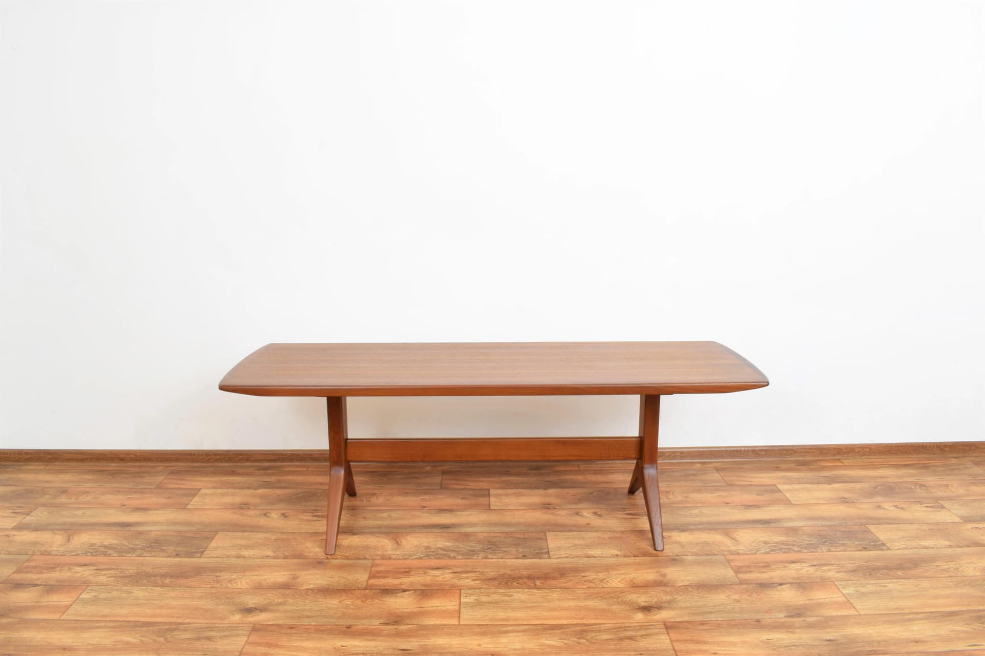 Coffee table, brown teak wood, by J. Andersen, Denmark, 1960s. - 316060