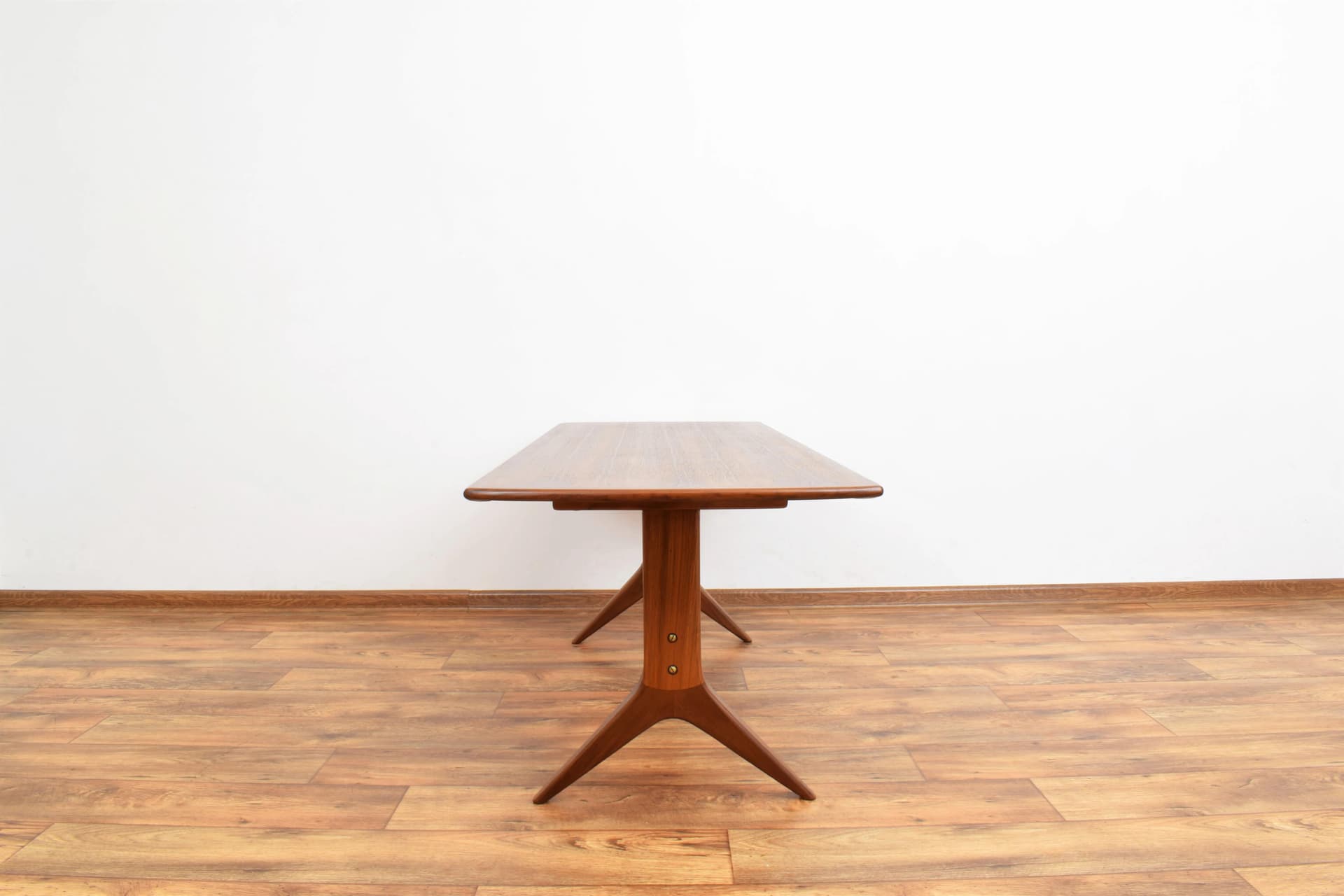 Coffee table, brown teak wood, by J. Andersen, Denmark, 1960s. - 316054