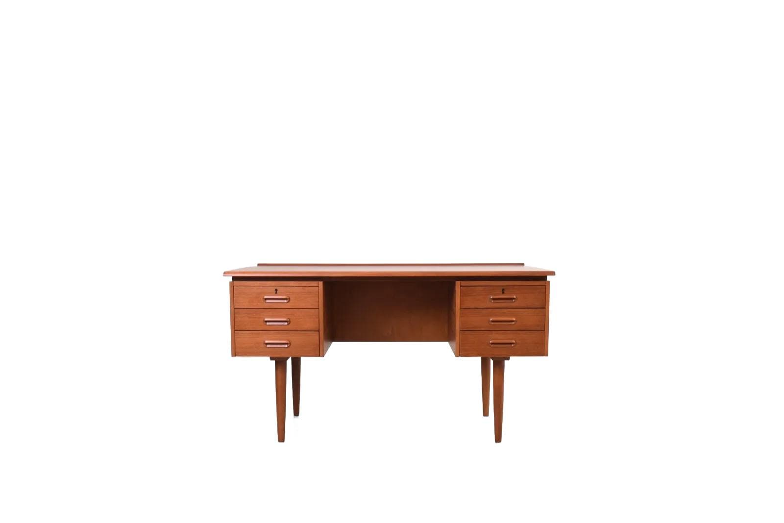 Desk, brown, teak, Denmark, 1960s
