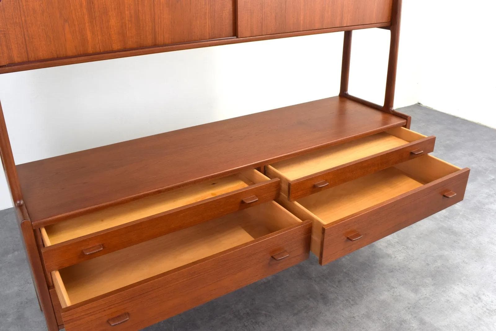 Sideboard RY-20, brown teak, by H. Wegner, Denmark, 1950s. - 315968