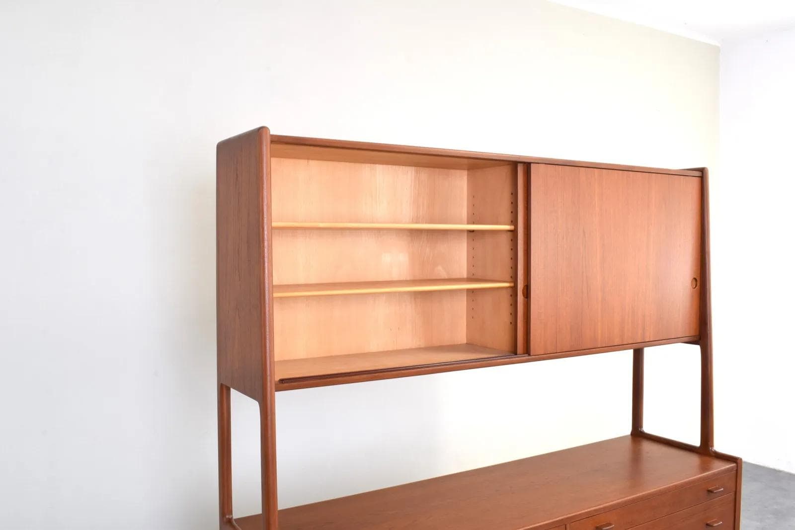 Sideboard RY-20, brown teak, by H. Wegner, Denmark, 1950s. - 315959