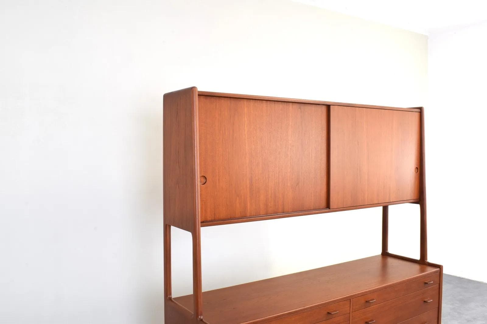 Sideboard RY-20, brown teak, by H. Wegner, Denmark, 1950s. - 315962