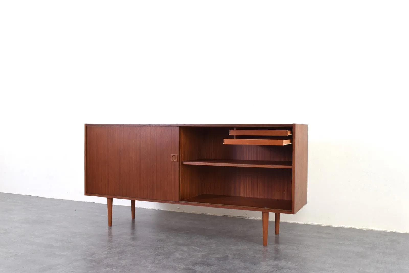 Sideboard, brown teak, Farsø Møbelfabrik, Denmark, 1960s. - 315895