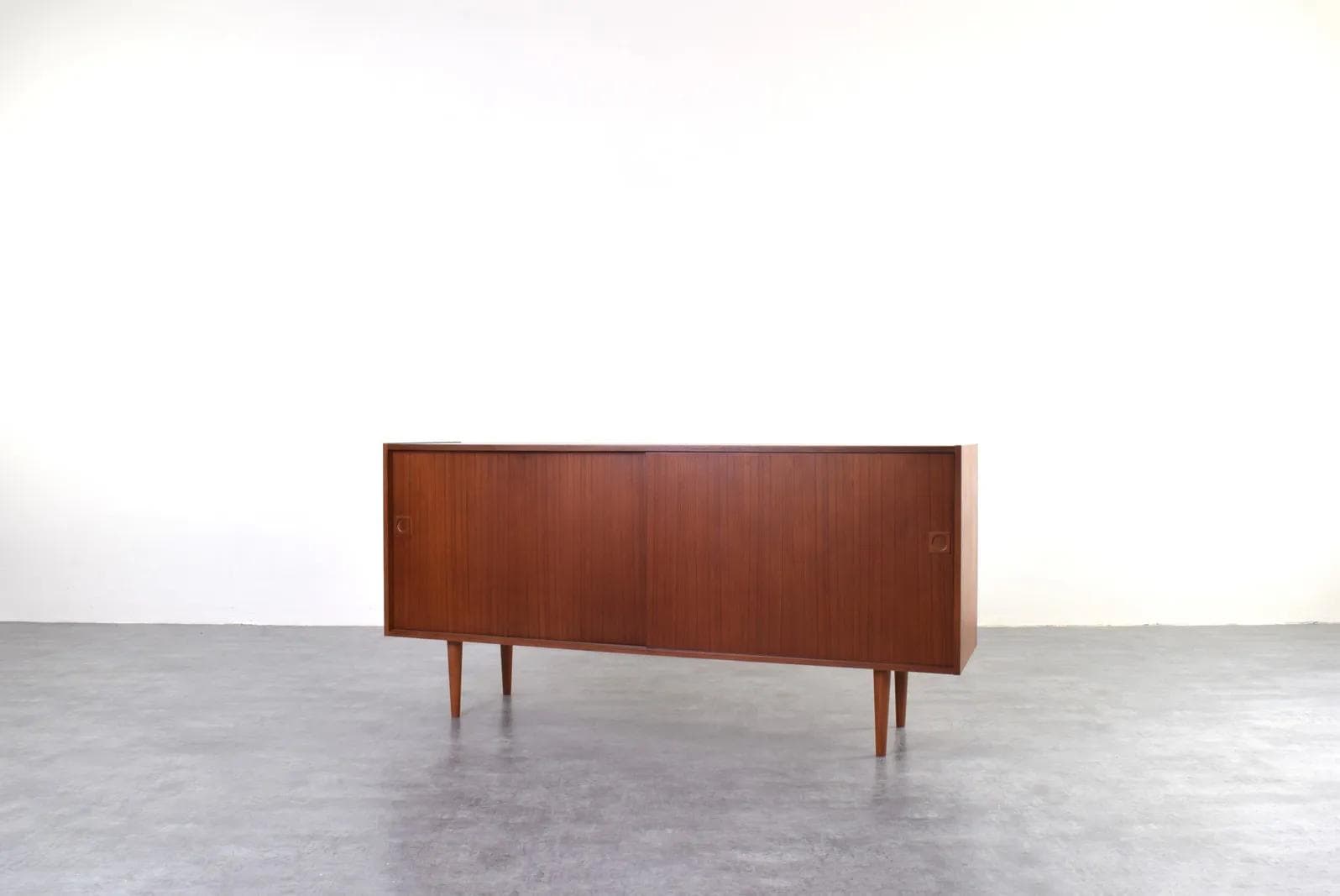Sideboard, brown teak, Farsø Møbelfabrik, Denmark, 1960s. - 315892