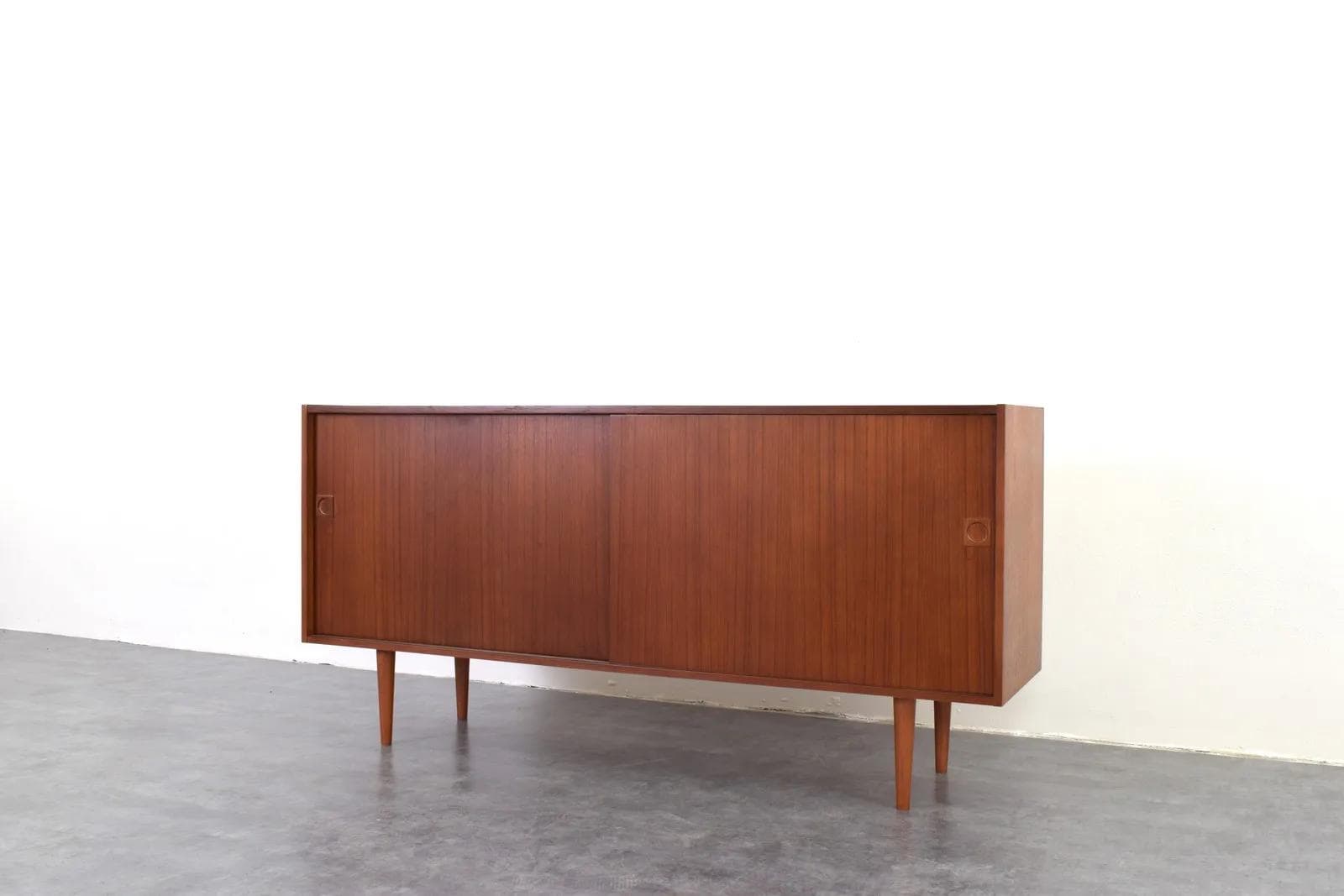 Sideboard, brown teak, Farsø Møbelfabrik, Denmark, 1960s. - 315890