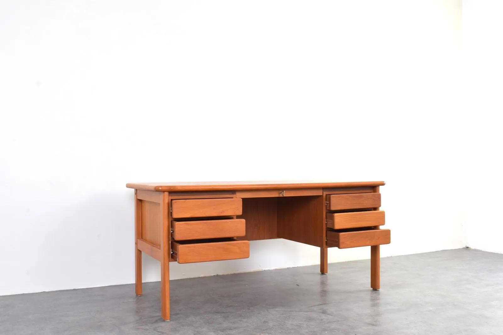 Desk, brown teak, Denmark, 1970s - 315888