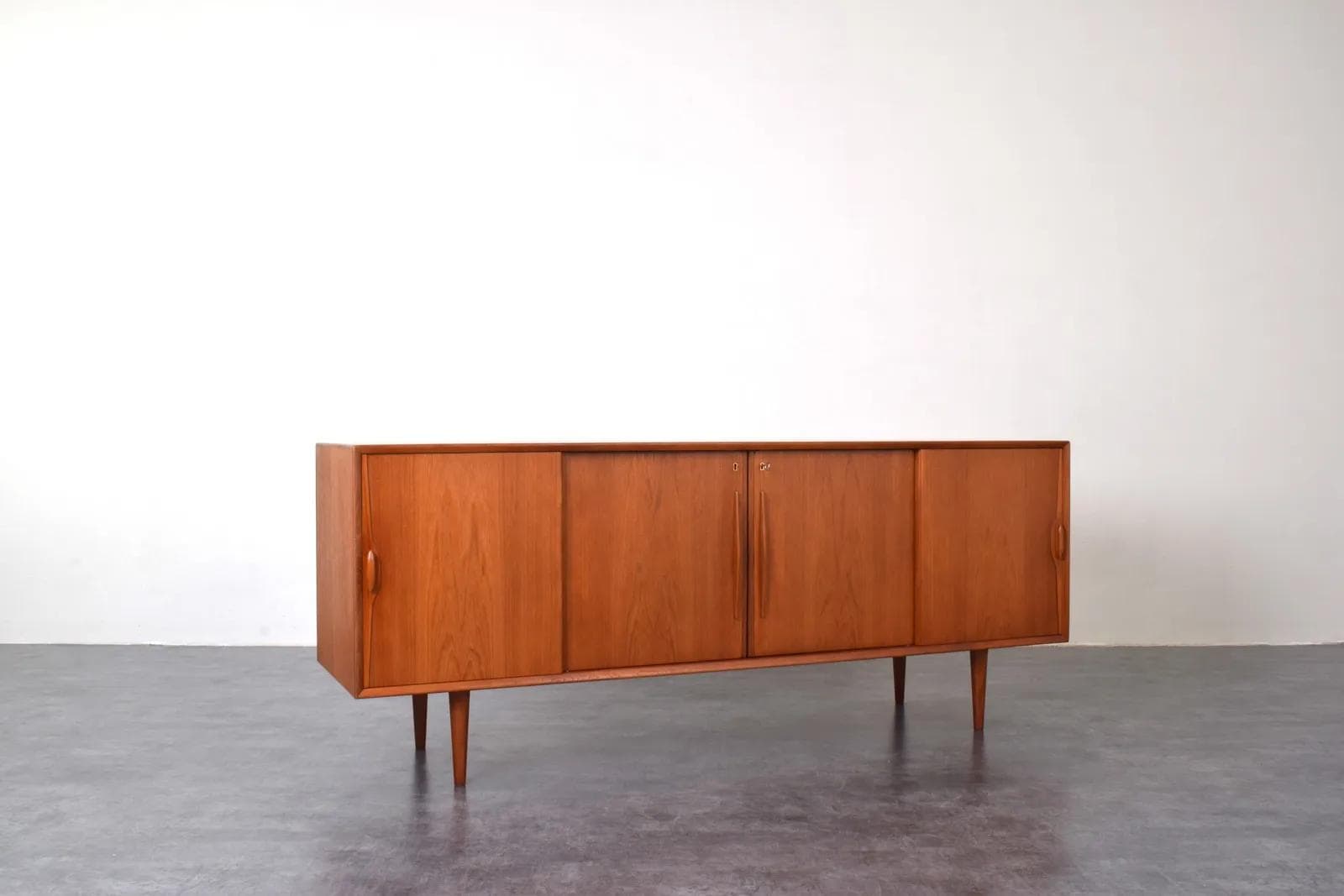 Sideboard, brown teak, Denmark, 1960s. - 315869