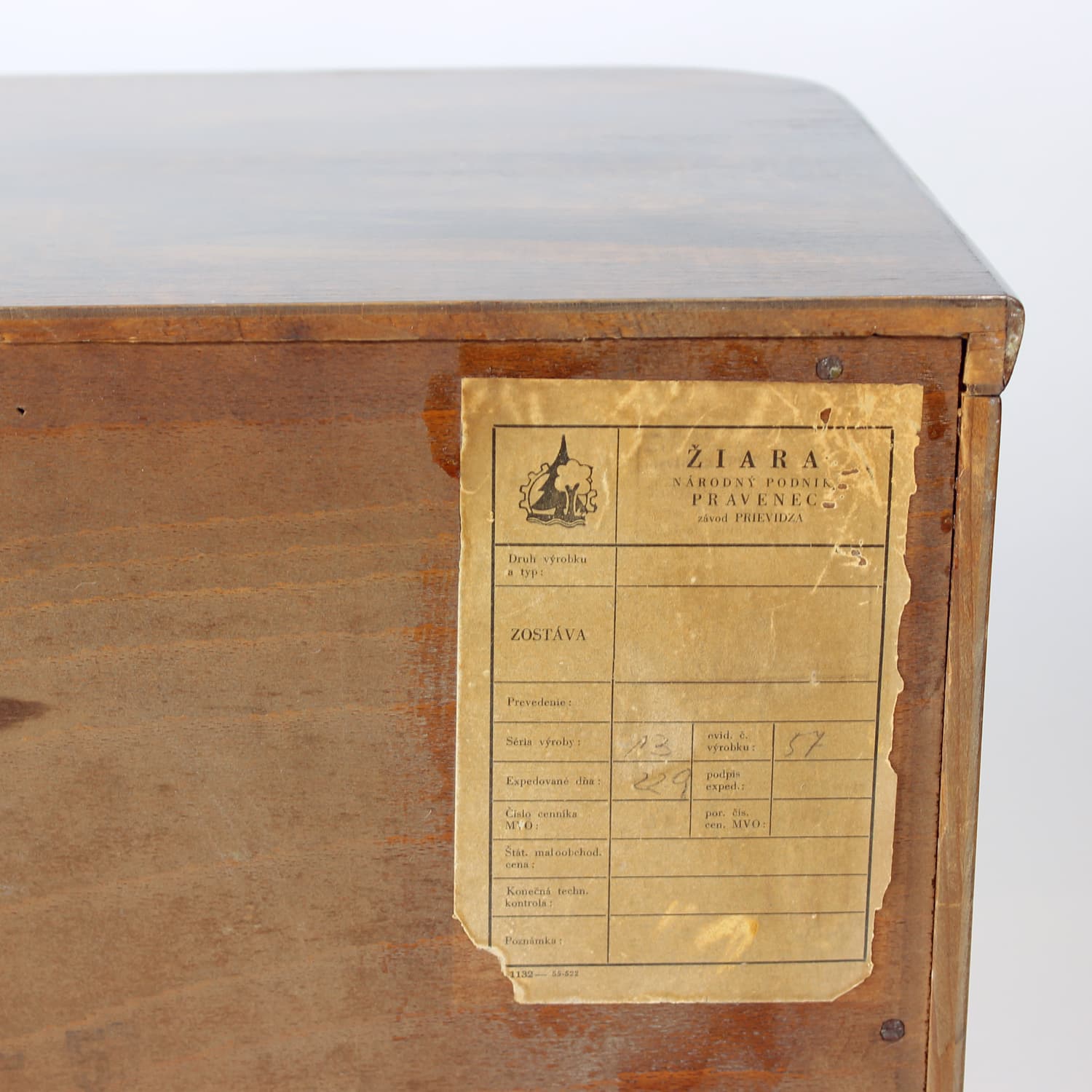 Pair of nightstands, brown, Czechoslovakia, 1950s - 314737