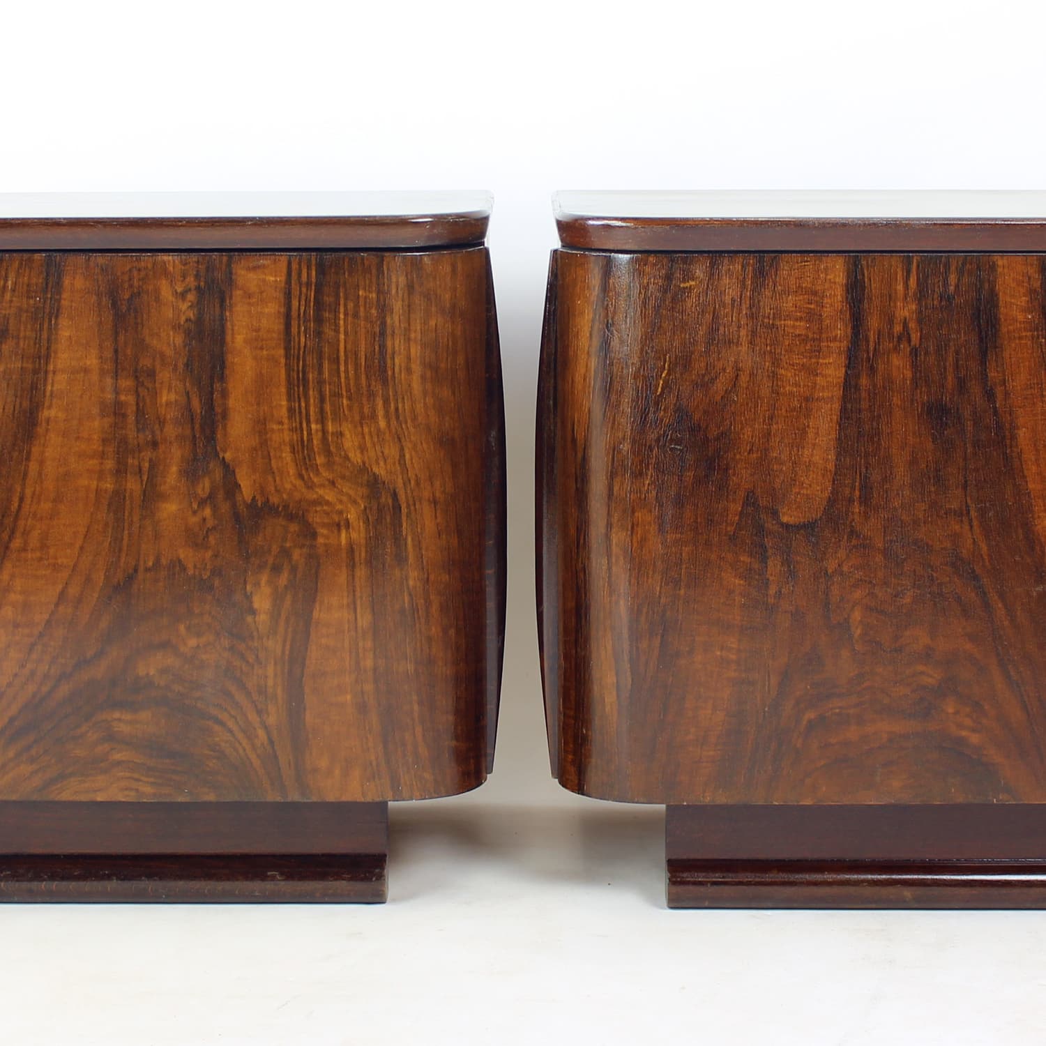 Pair of nightstands, brown, Czechoslovakia, 1950s - 314741