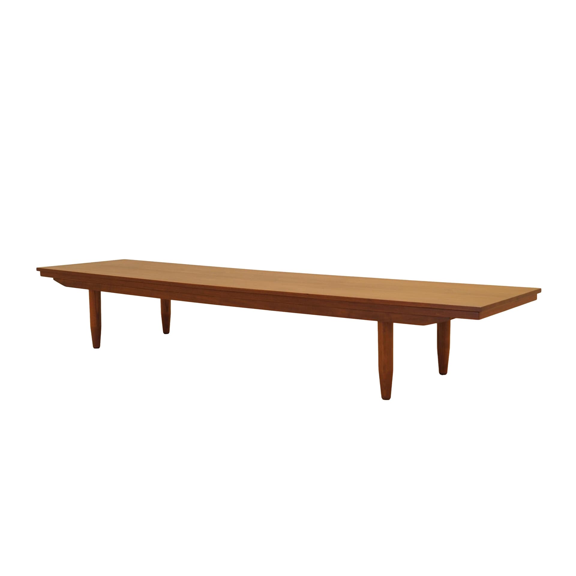 Lowboard, brown, oak, beech, Denmark, 1970s.