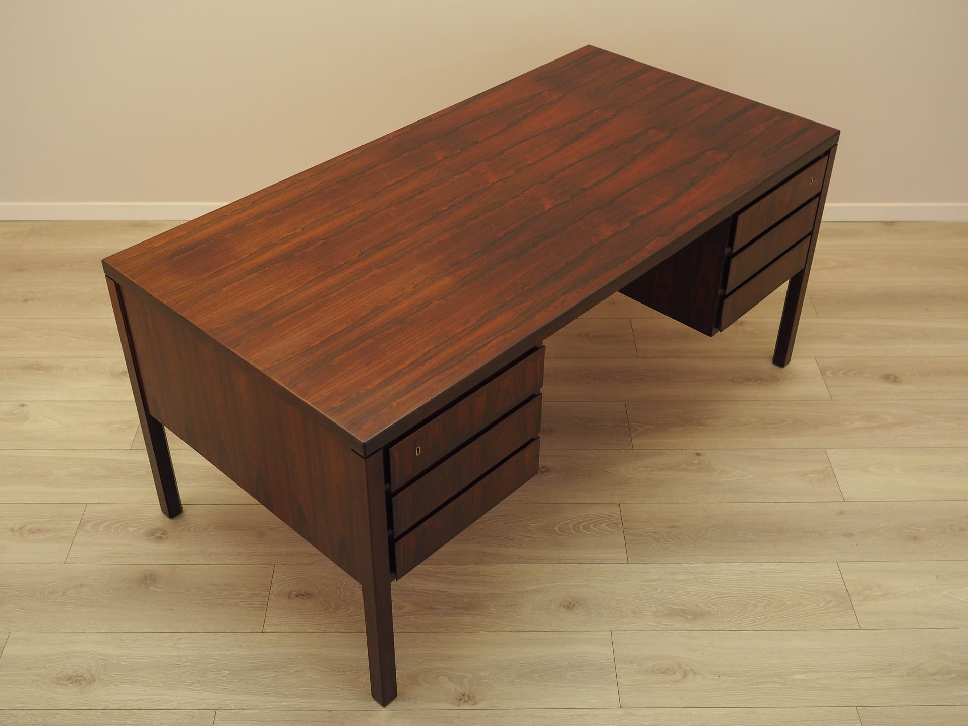 Desk Model 77, brown rosewood, Omann Jun, Denmark, 1970s. - 314789