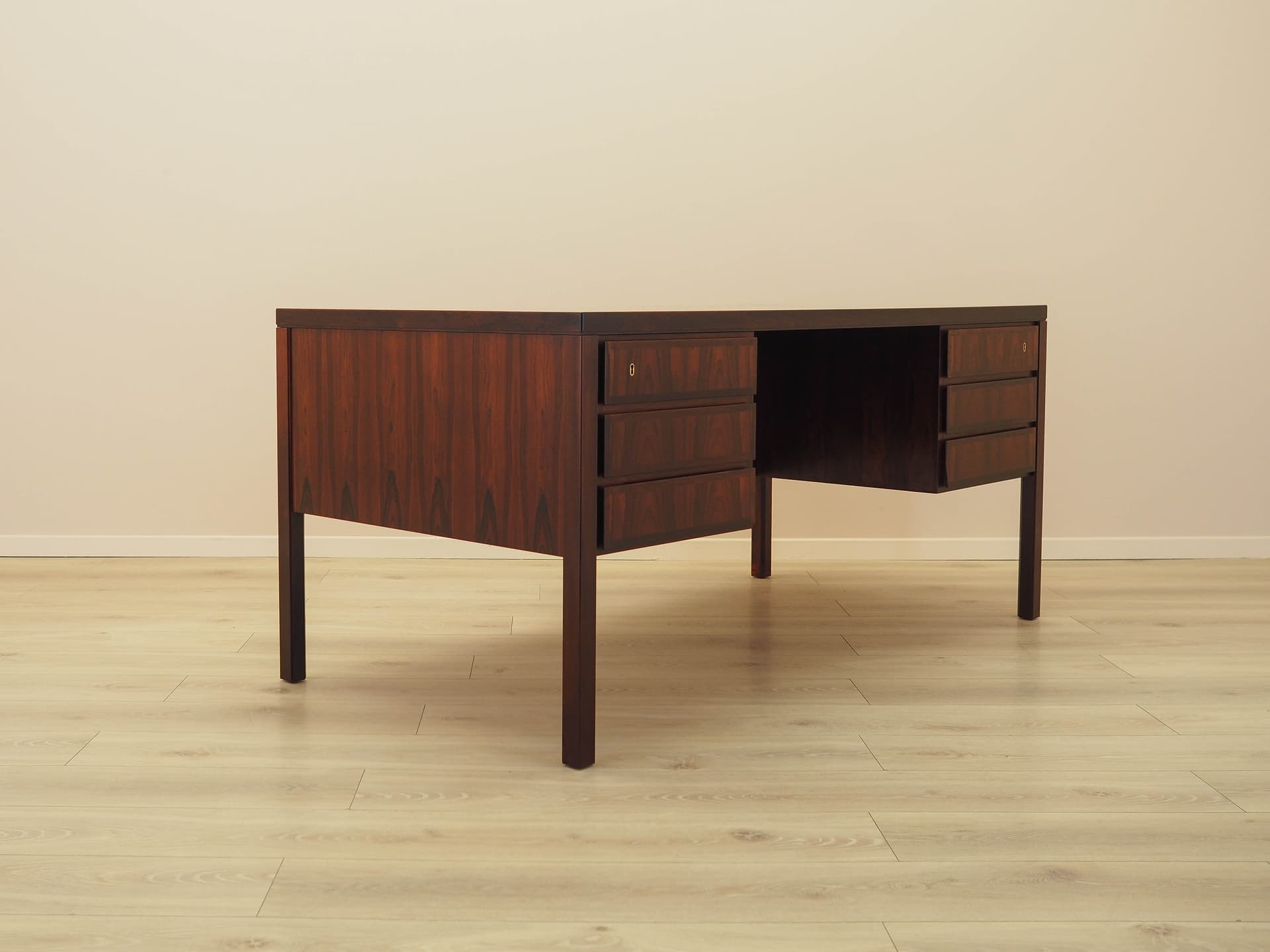 Desk Model 77, brown rosewood, Omann Jun, Denmark, 1970s. - 314788