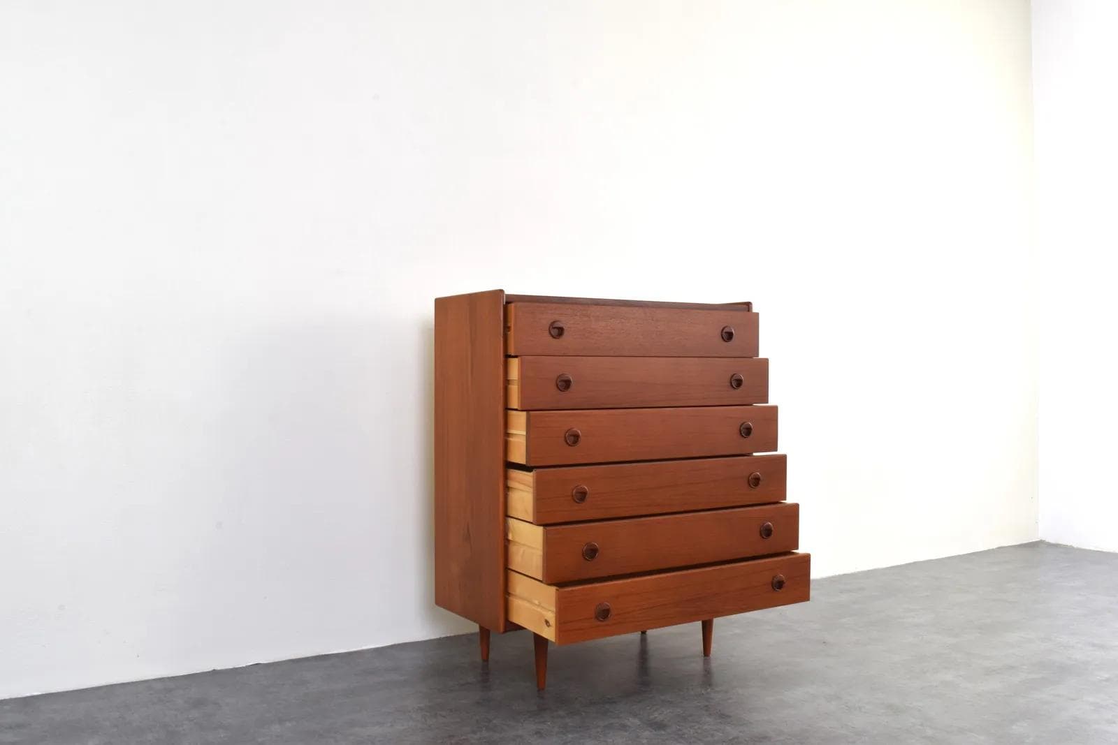 Komoda, brązowy, teak, Dania, lata 60. - 315733