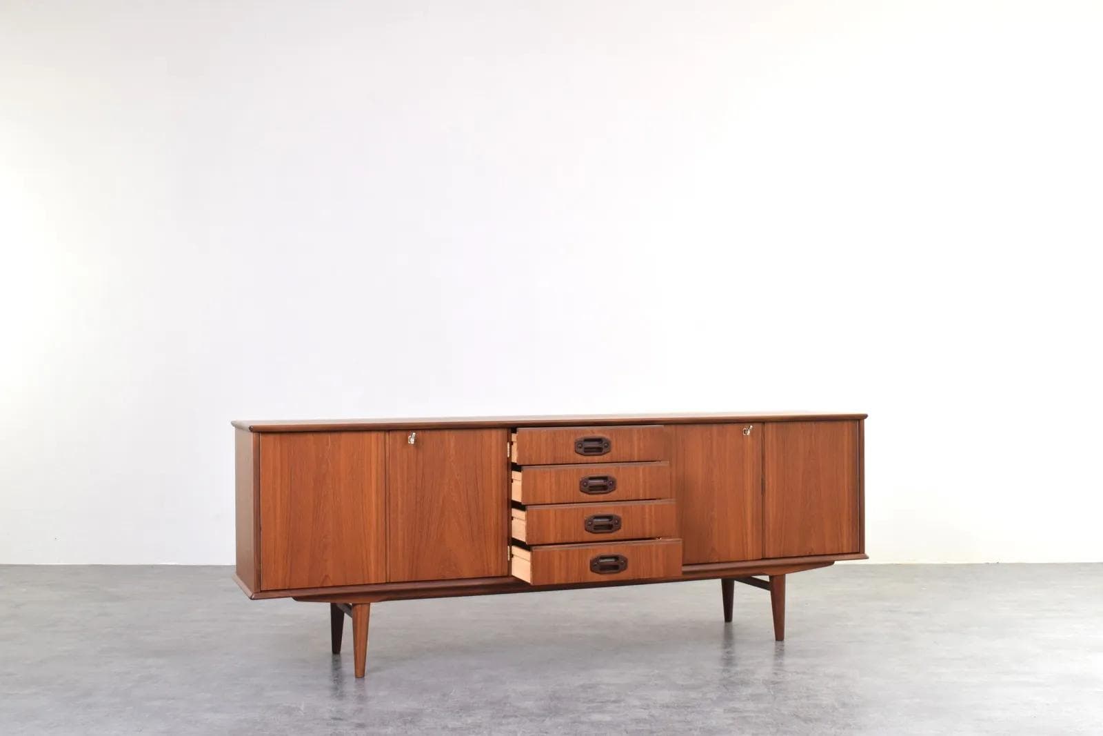 Sideboard, brown, teak, Denmark, 1960s. - 315710