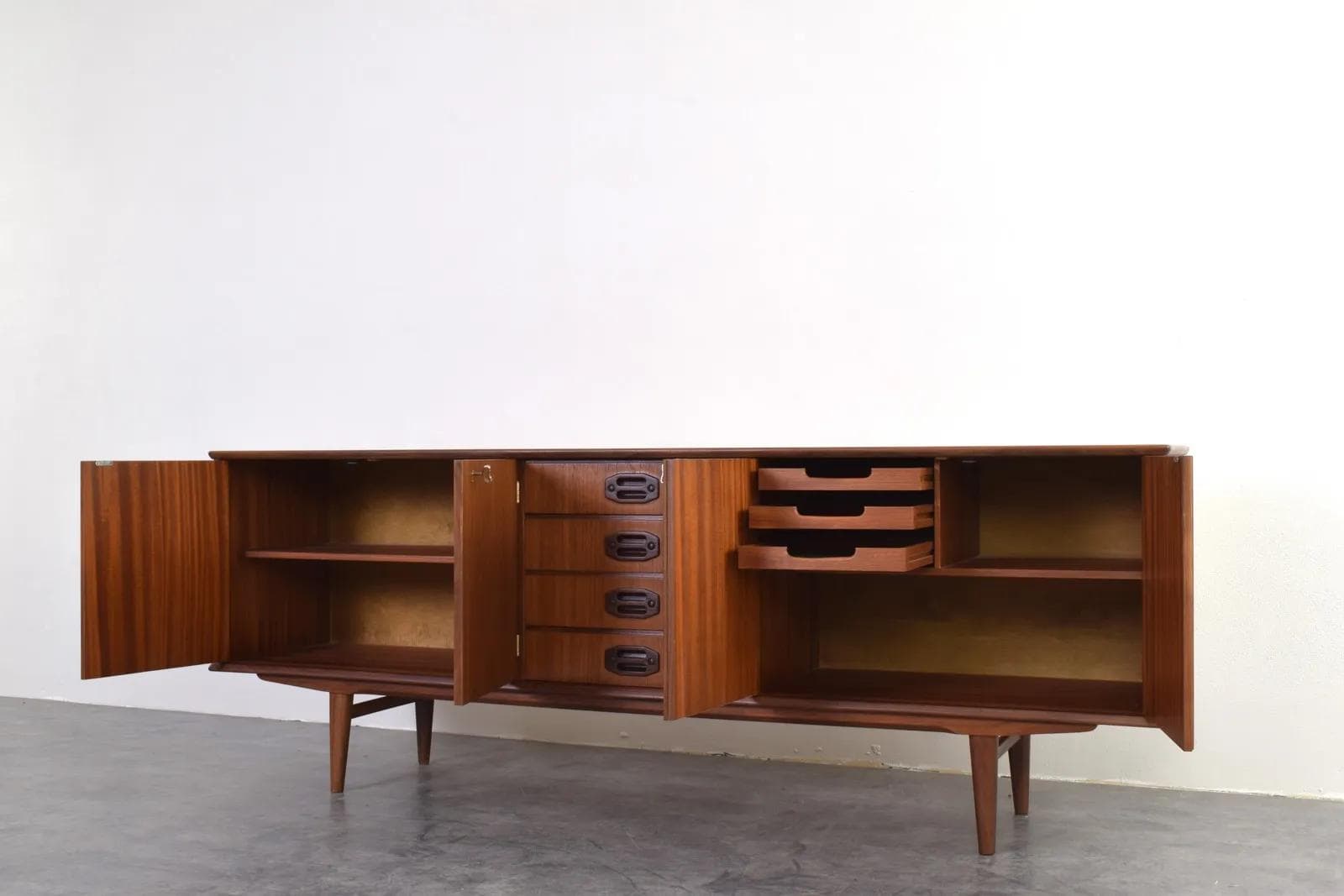 Sideboard, brown, teak, Denmark, 1960s. - 315704