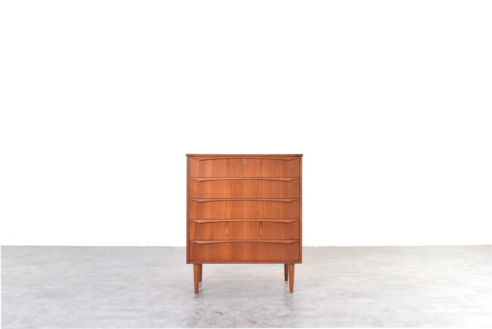 Chest of drawers, brown teak, Denmark, 1960s. - 315677