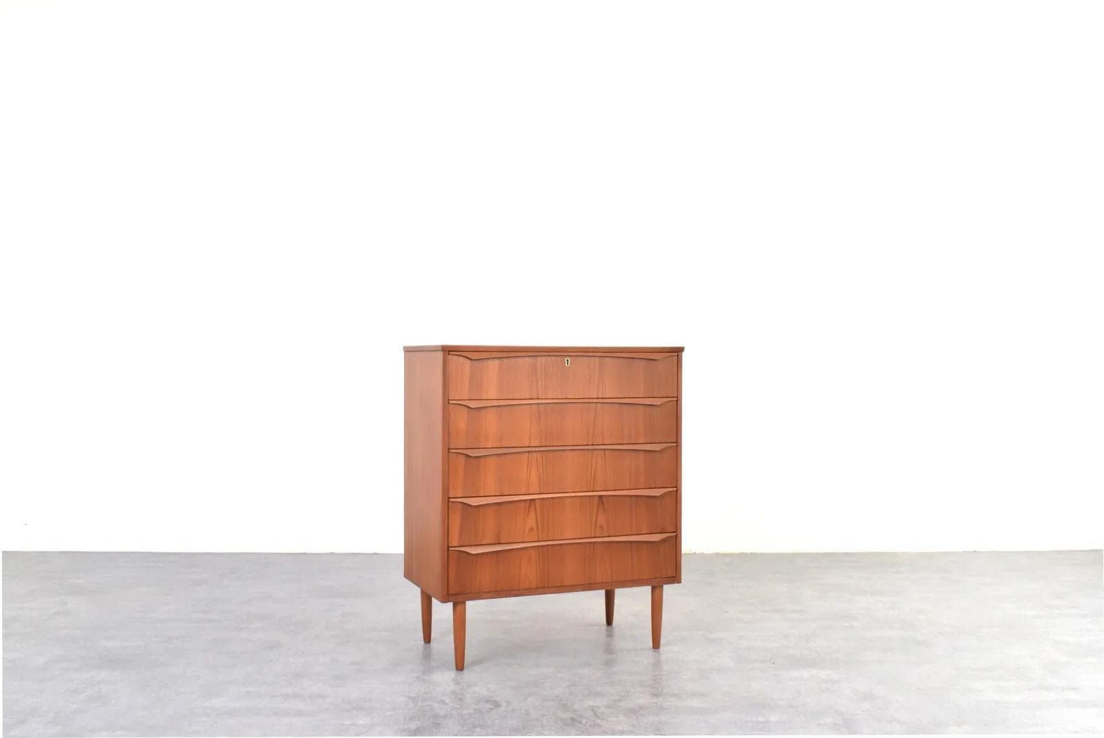 Chest of drawers, brown teak, Denmark, 1960s. - 315676