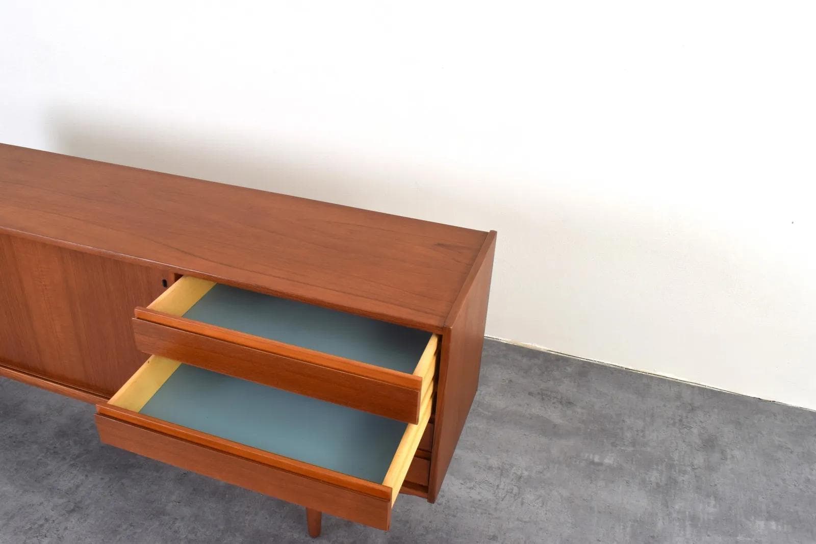 Sideboard, brown teak, Denmark, 1960s. - 315672