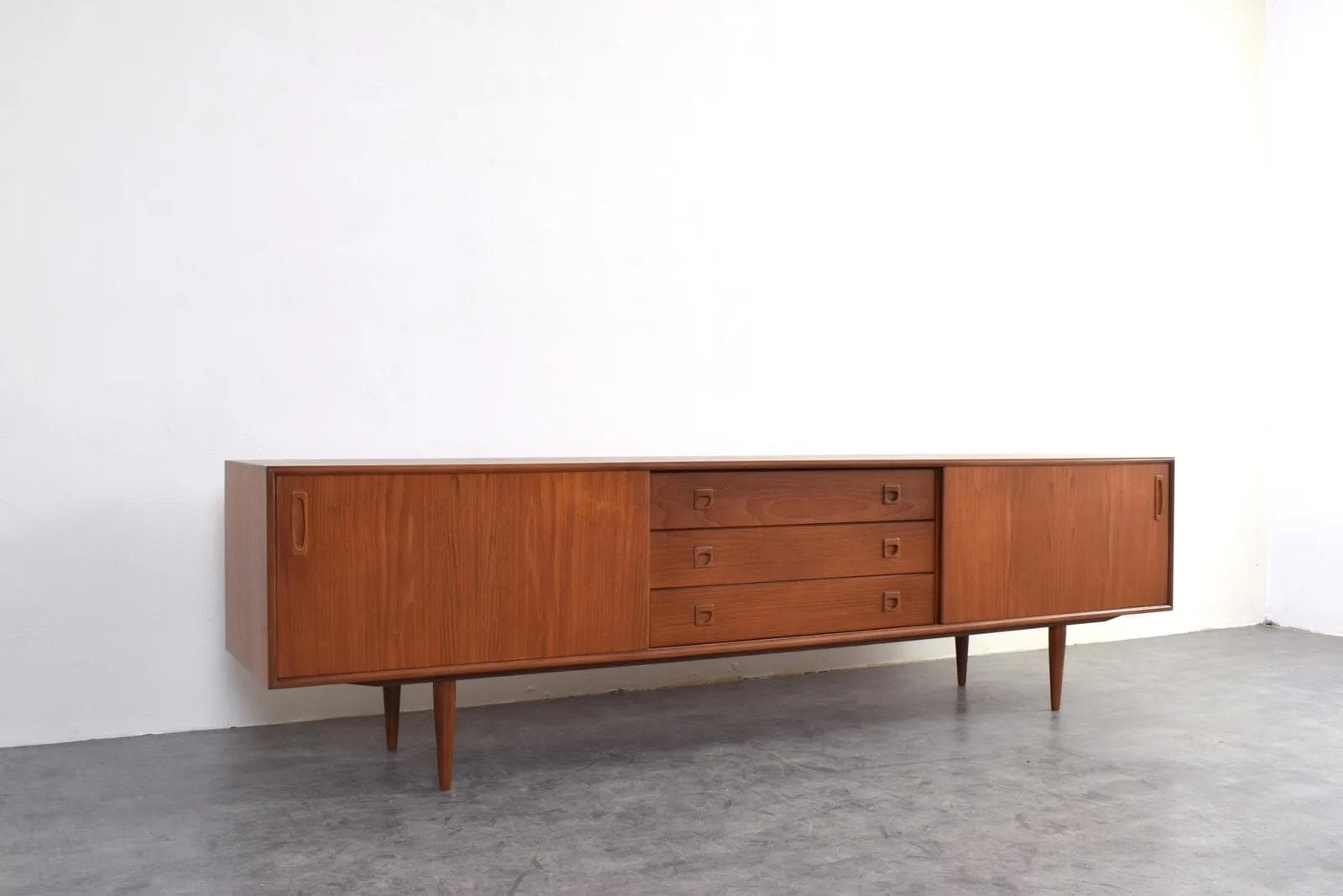 Sideboard, brown, teak, Denmark, 1960s. - 315640
