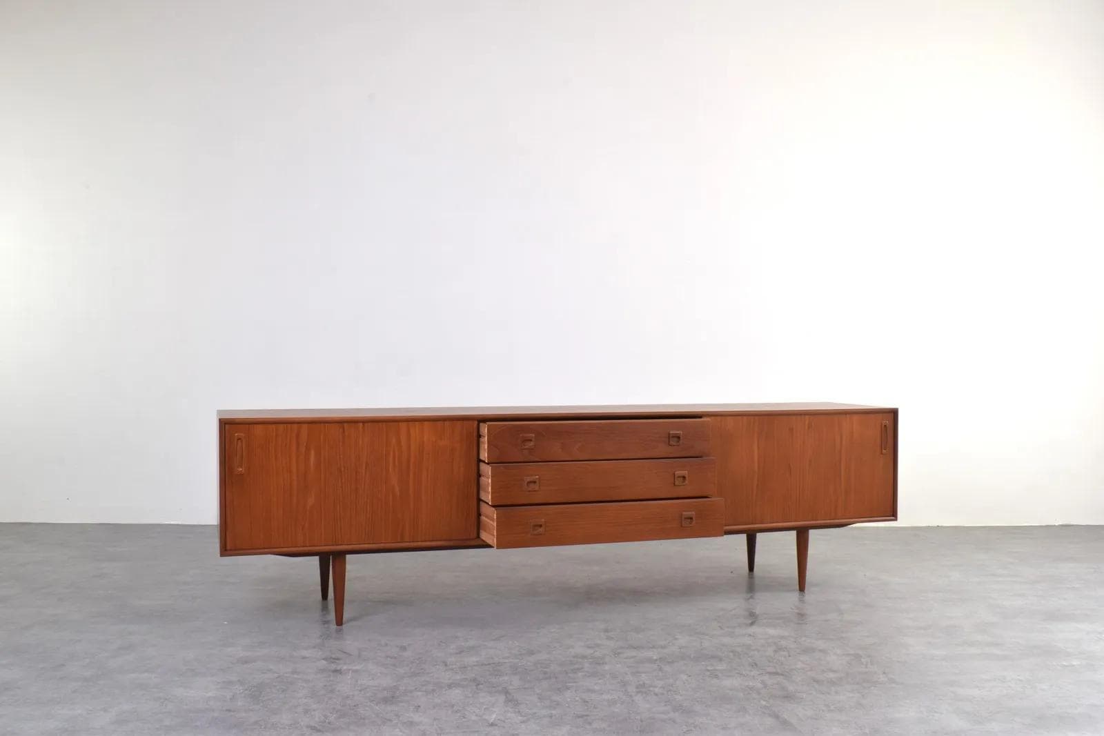 Sideboard, brown, teak, Denmark, 1960s. - 315636