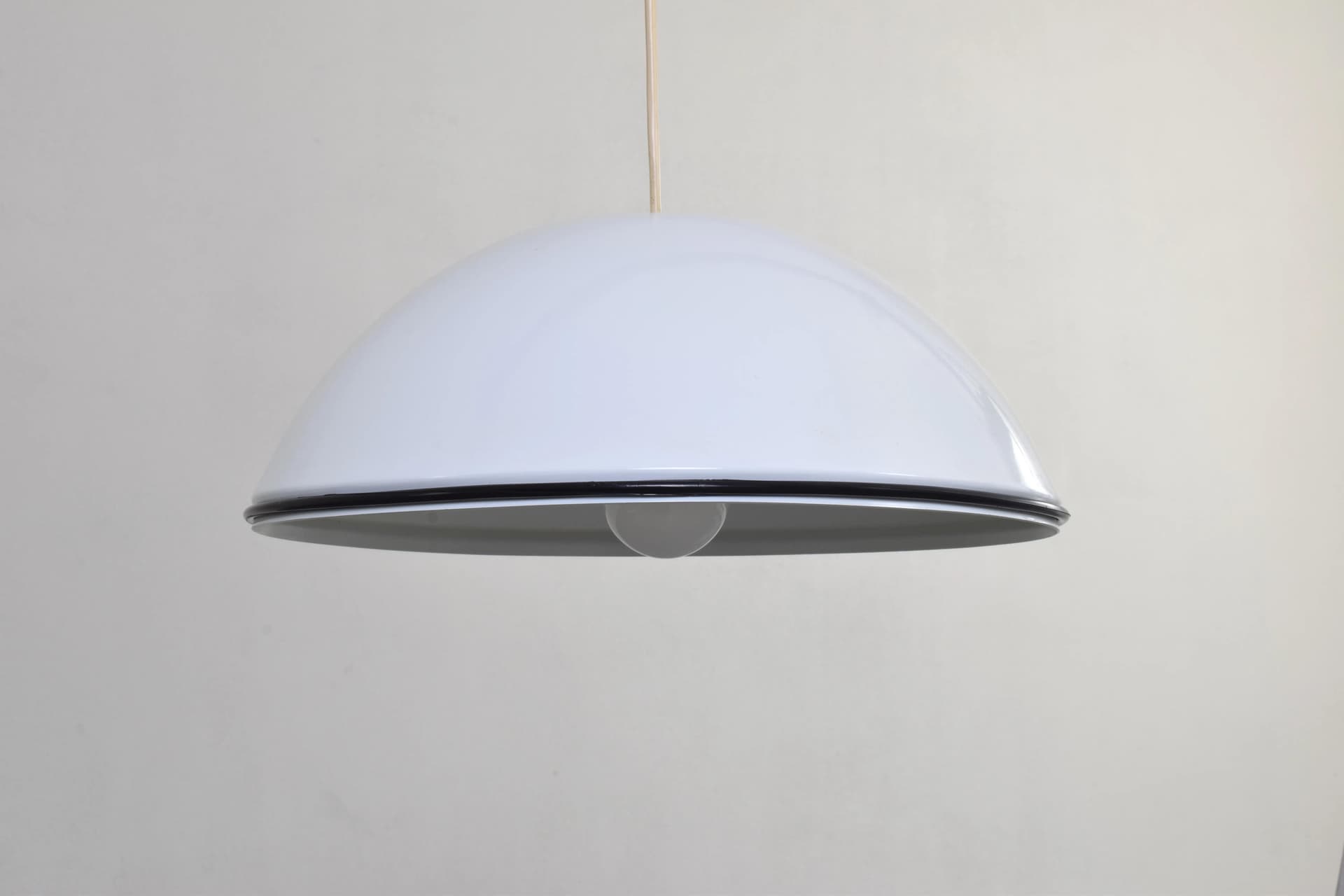 Pendant lamp, white metal, by A. Castiglioni, Flos, Italy, 1970s. - 315514