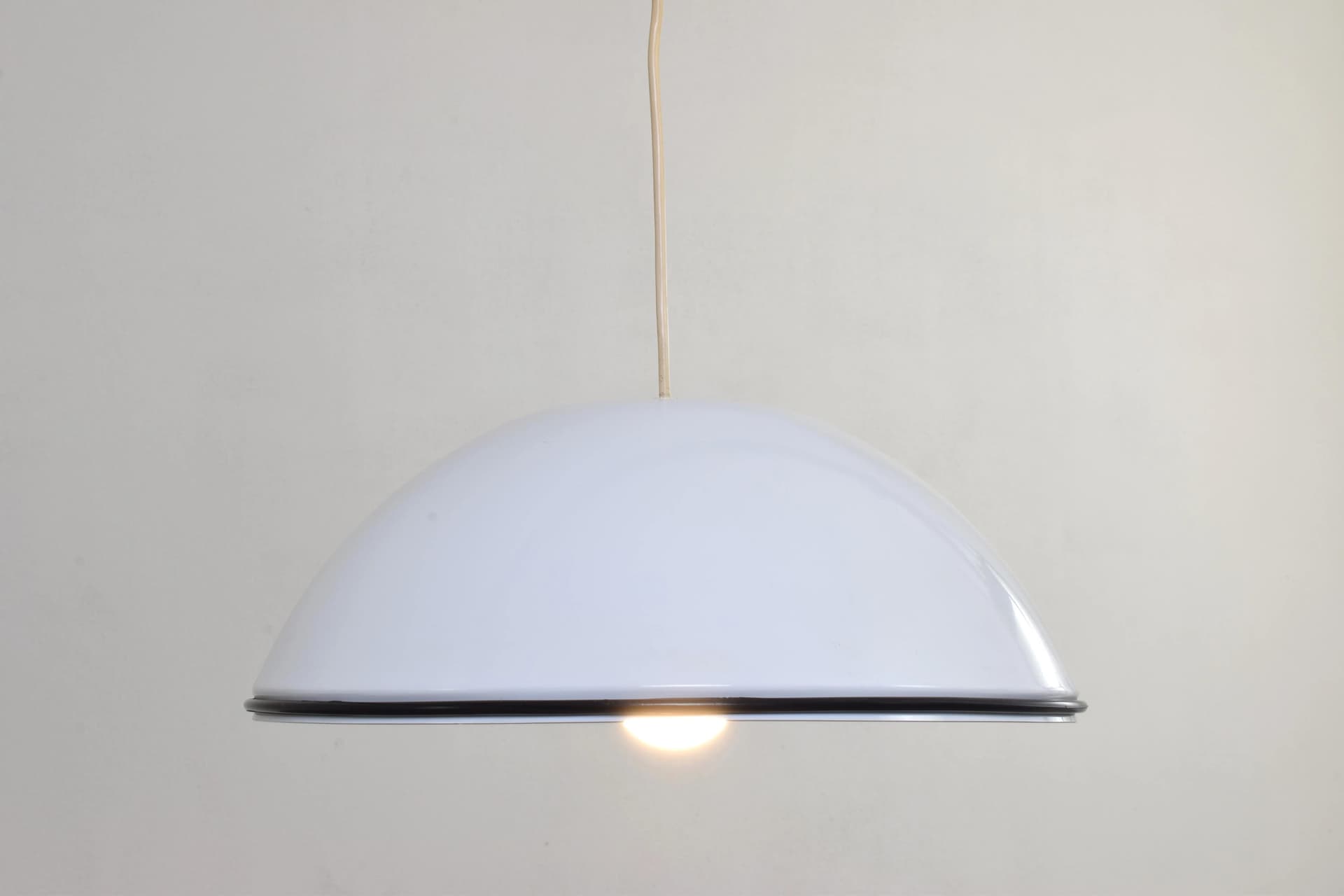 Pendant lamp, white metal, by A. Castiglioni, Flos, Italy, 1970s. - 315518