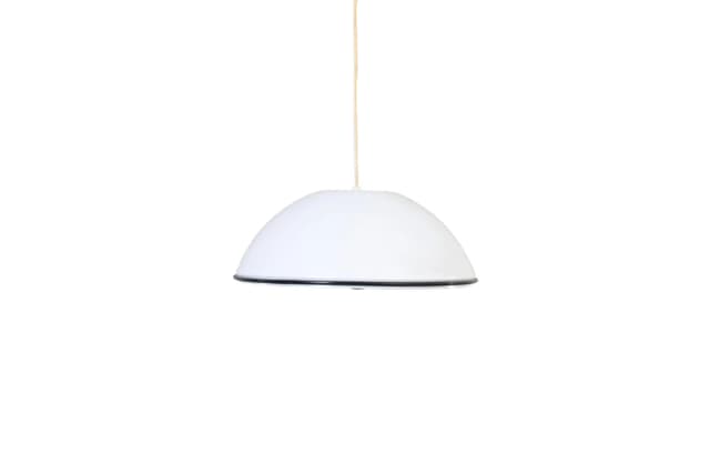 Pendant lamp, white metal, by A. Castiglioni, Flos, Italy, 1970s. - DIMENSION
