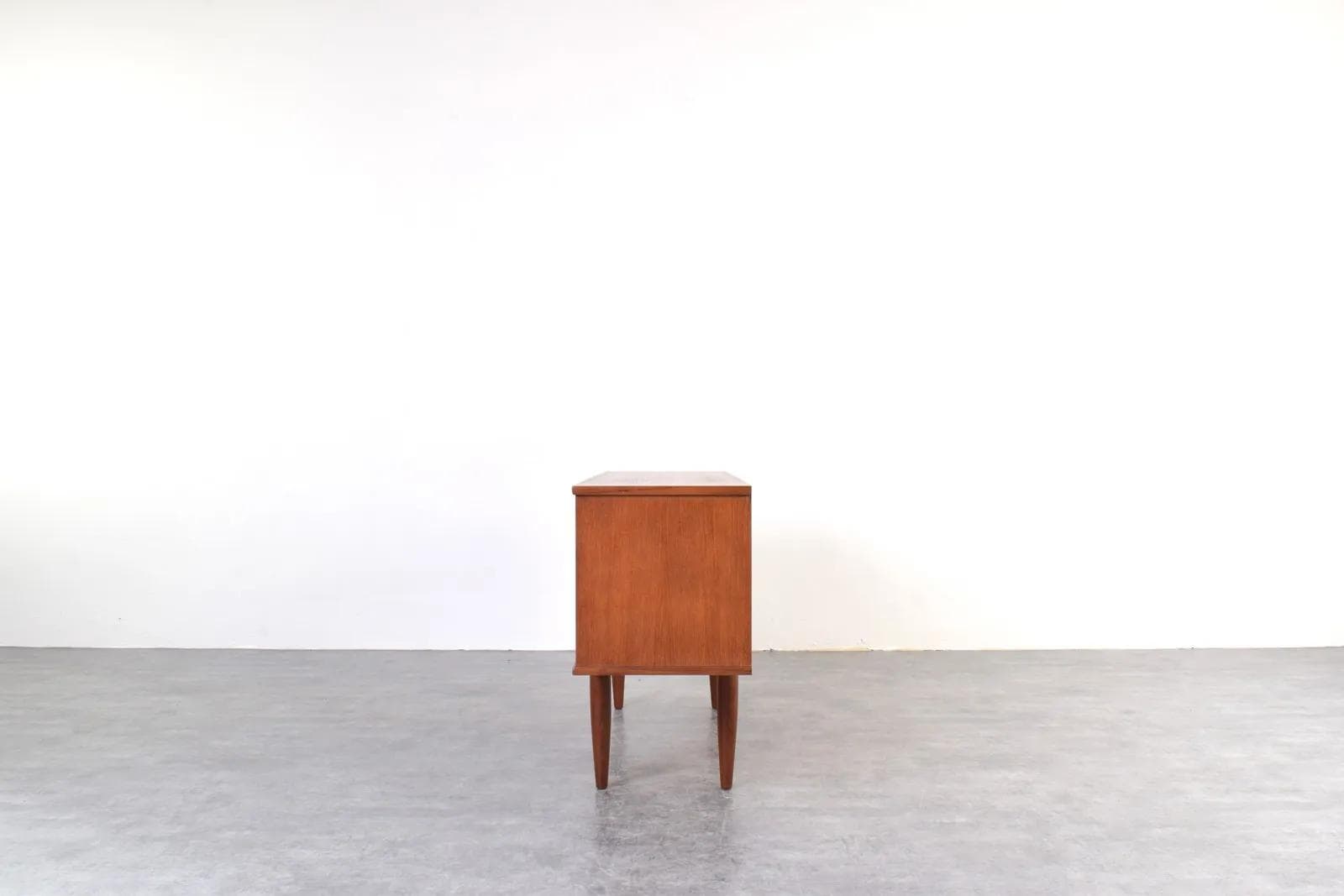 Sideboard, brown teak, Denmark, 1960s. - 315504
