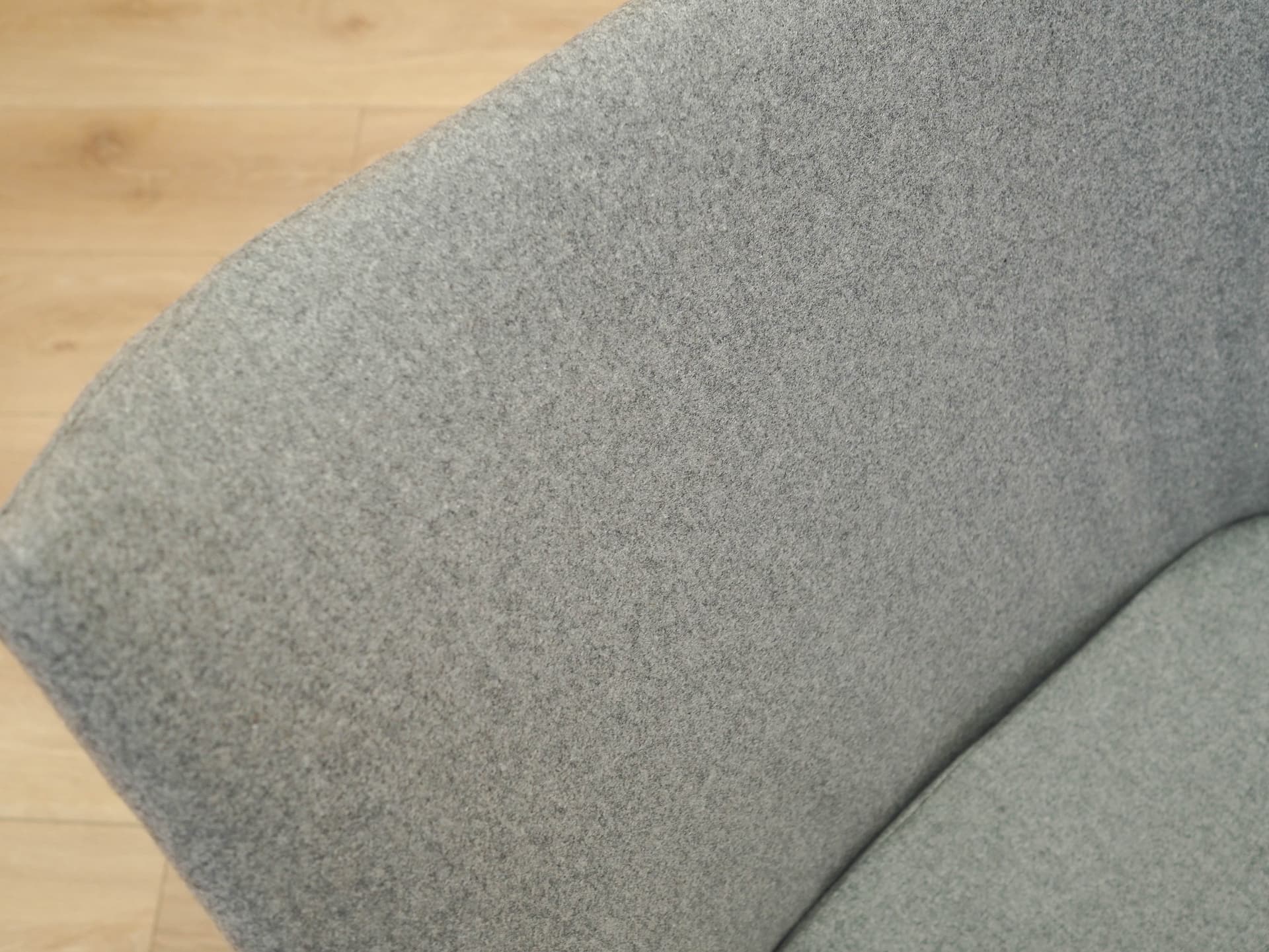 Fotel obrotowy, tkanina szara, metal srebrny, Walter Knoll, Niemcy, lata 60. - 314811