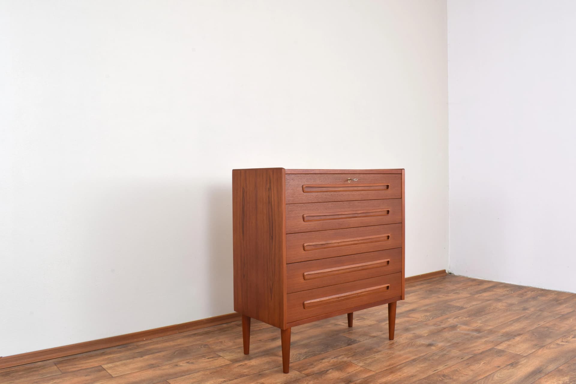 Cabinet, brown teak, Denmark, 1960s. - 315431