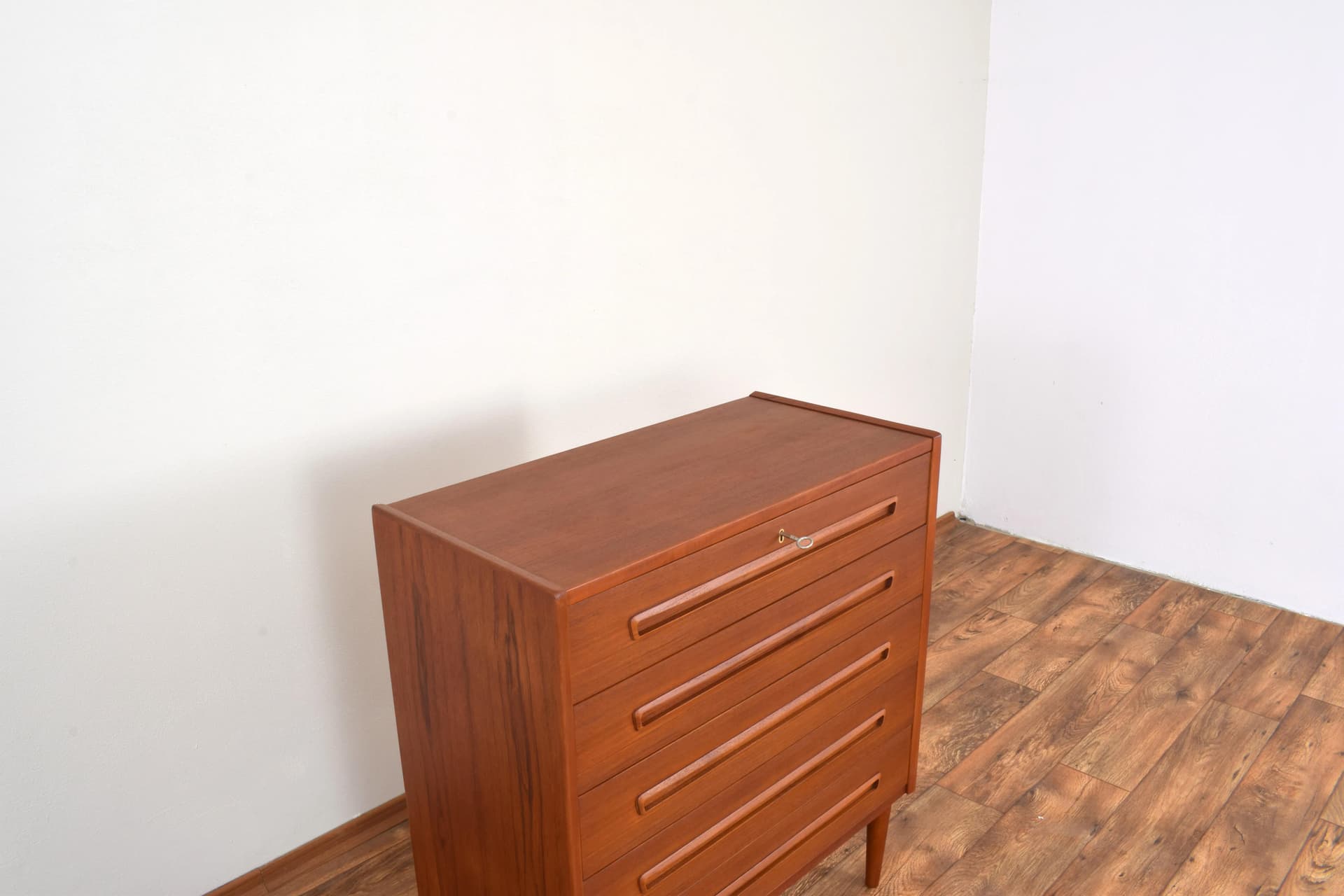 Cabinet, brown teak, Denmark, 1960s. - 315432