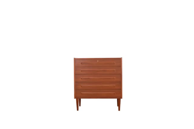 Cabinet, brown teak, Denmark, 1960s. - DIMENSION