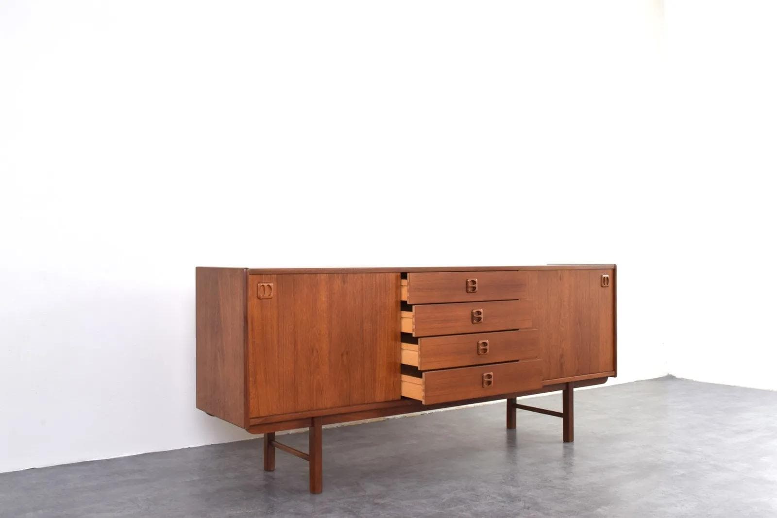 Sideboard, brown teak, Ikea, Sweden, 1960s. - 315390