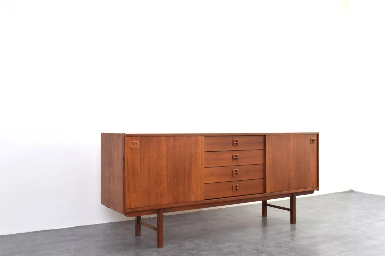 Sideboard, brown teak, Ikea, Sweden, 1960s. - 315389
