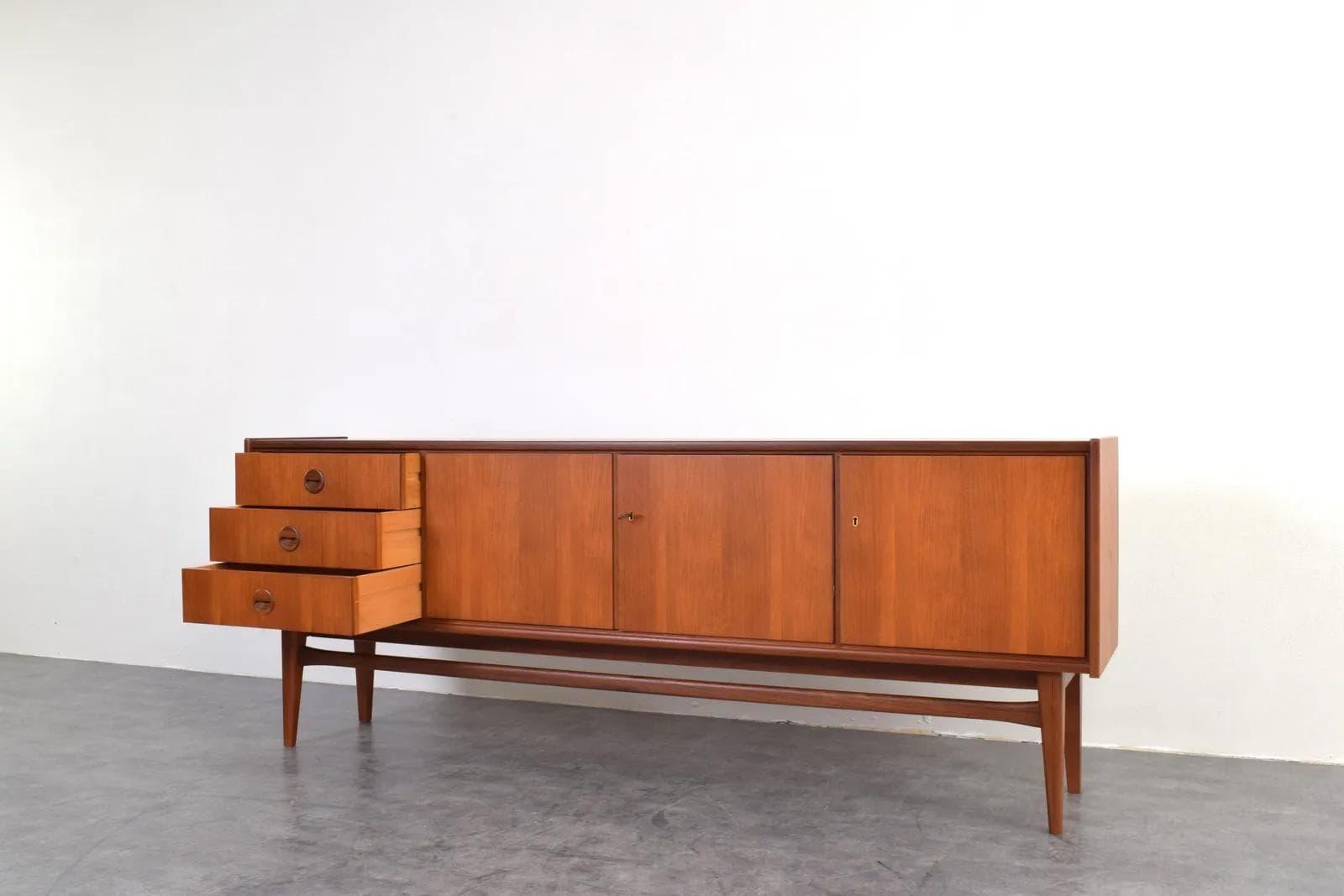 Sideboard Premium, brown, teak, Bartels, Germany, 1960s. - 315309