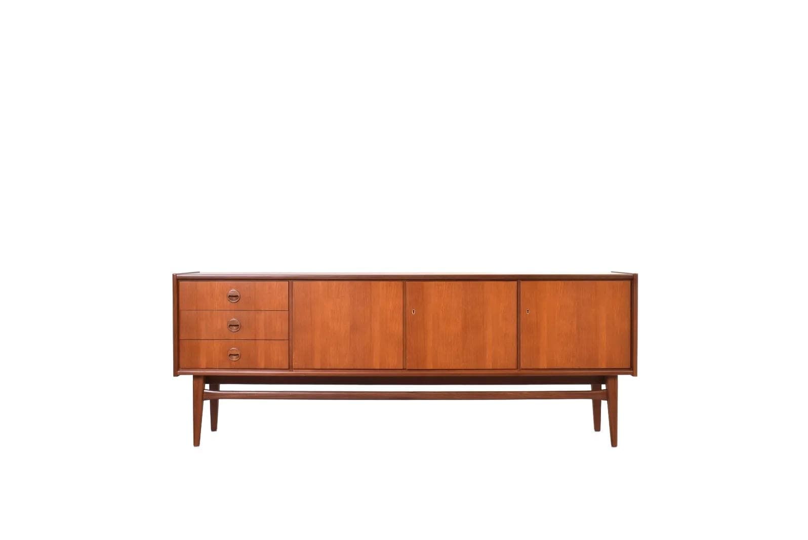 Sideboard Premium, brown, teak, Bartels, Germany, 1960s.