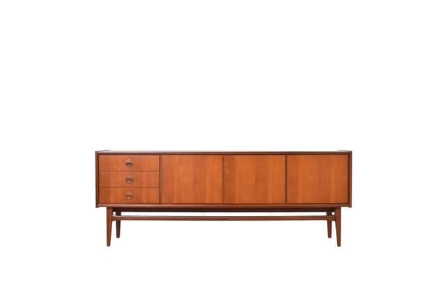 Sideboard Premium, brown, teak, Bartels, Germany, 1960s. - DIMENSION