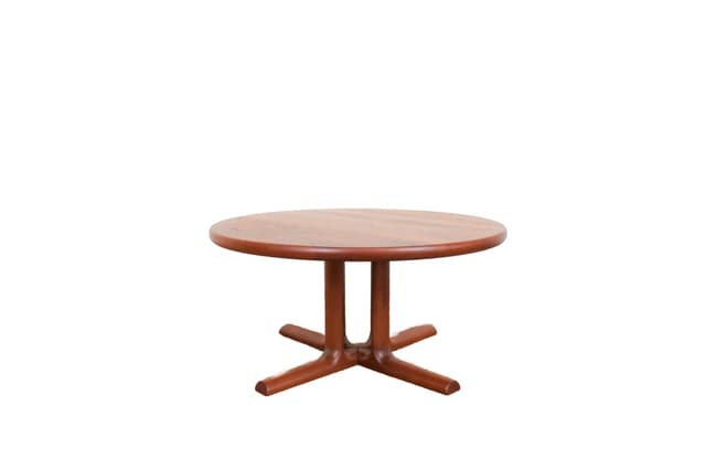 Coffee table, brown teak, Dyrlund, Denmark, 1970s. - DIMENSION
