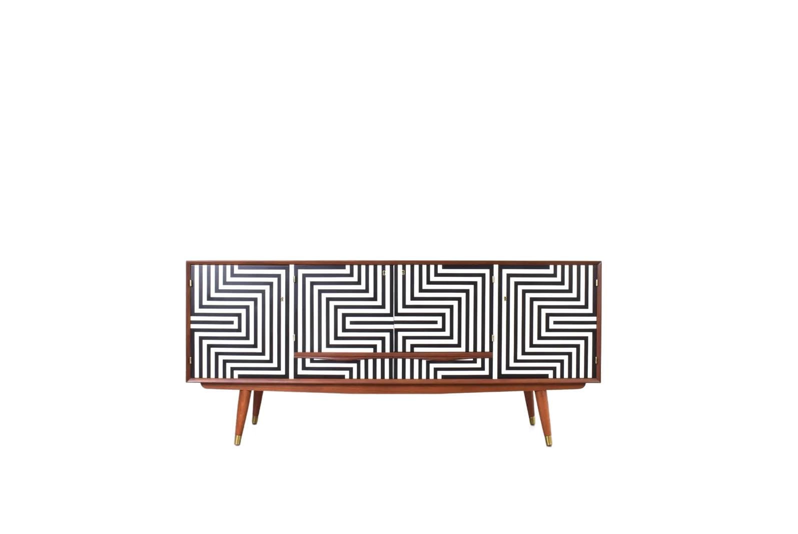 Sideboard, teak brązowy, Norwegia, lata 60.