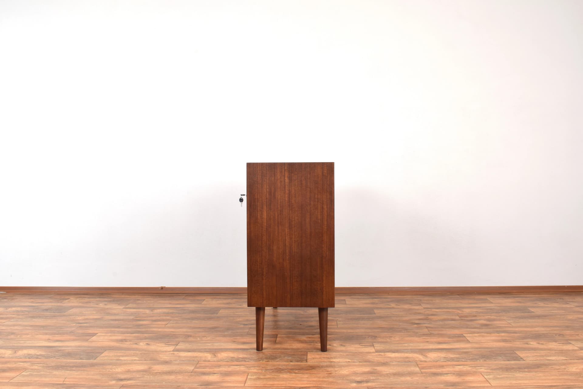Sideboard, tambour doors, brown, teak, Denmark, 1960s. - 315222
