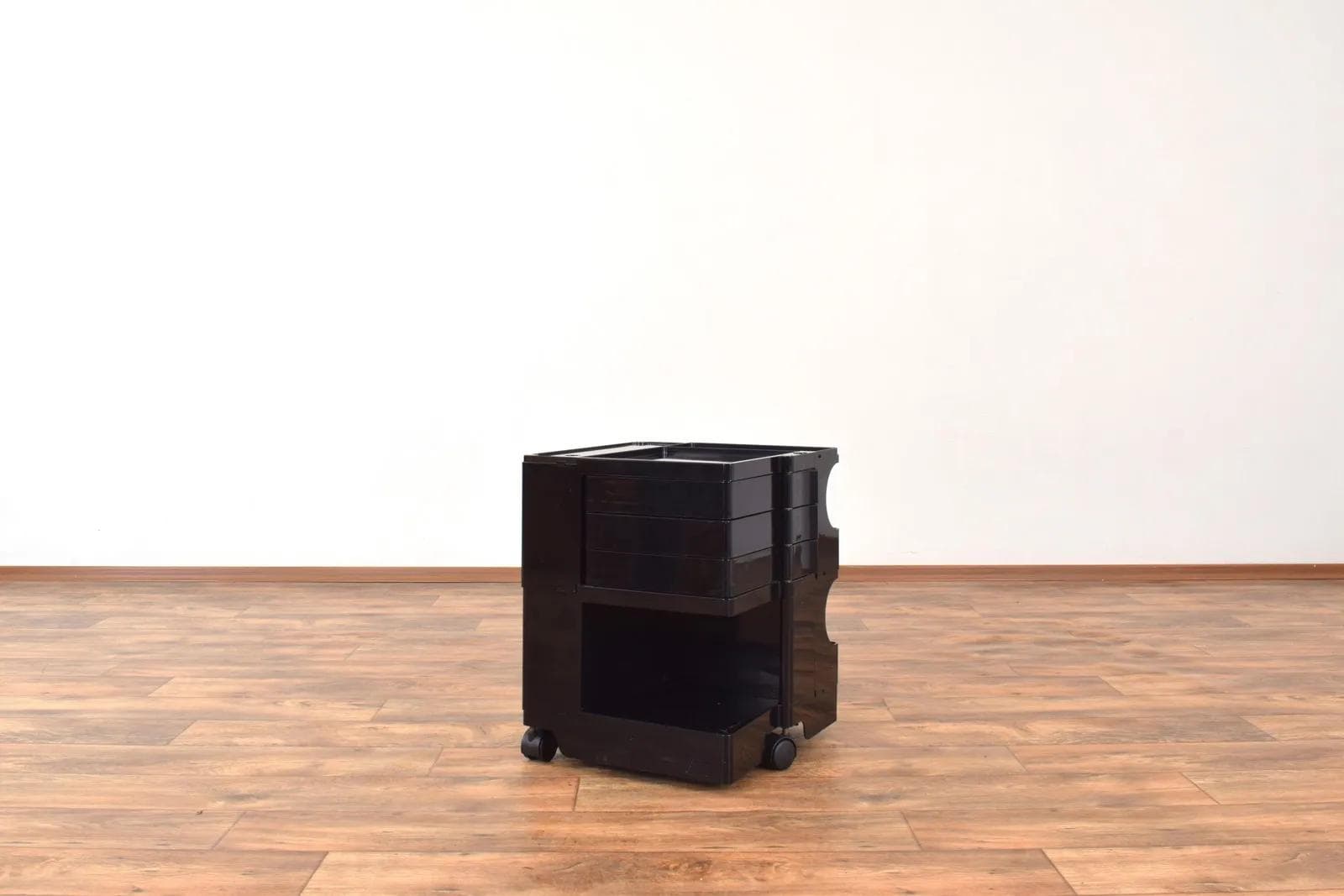 Trolley Boby, black ABS, by J. Colombo, Bieffeplast, Italy, 1970s. - 315195