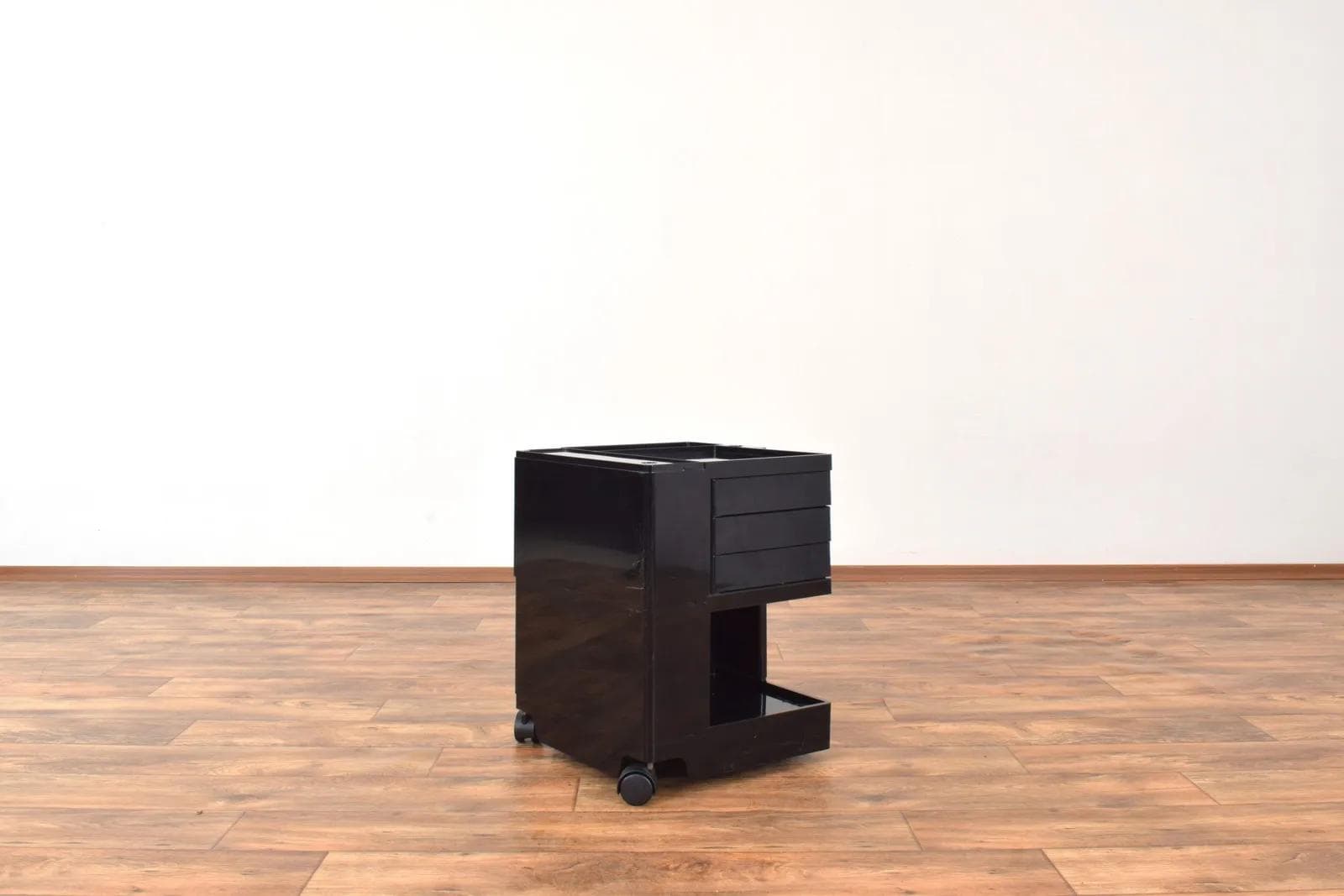 Trolley Boby, black ABS, by J. Colombo, Bieffeplast, Italy, 1970s. - 315199