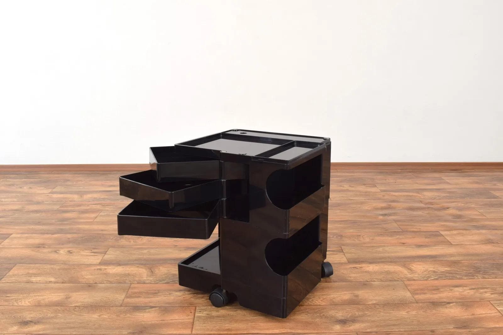 Trolley Boby, black ABS, by J. Colombo, Bieffeplast, Italy, 1970s. - 315198