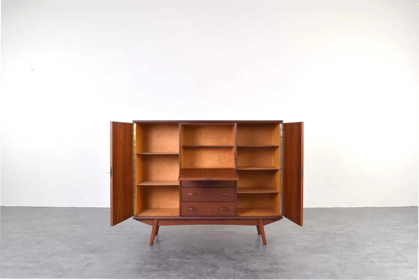 Highboard, brązowy, teak, Dania, lata 60. - 315188