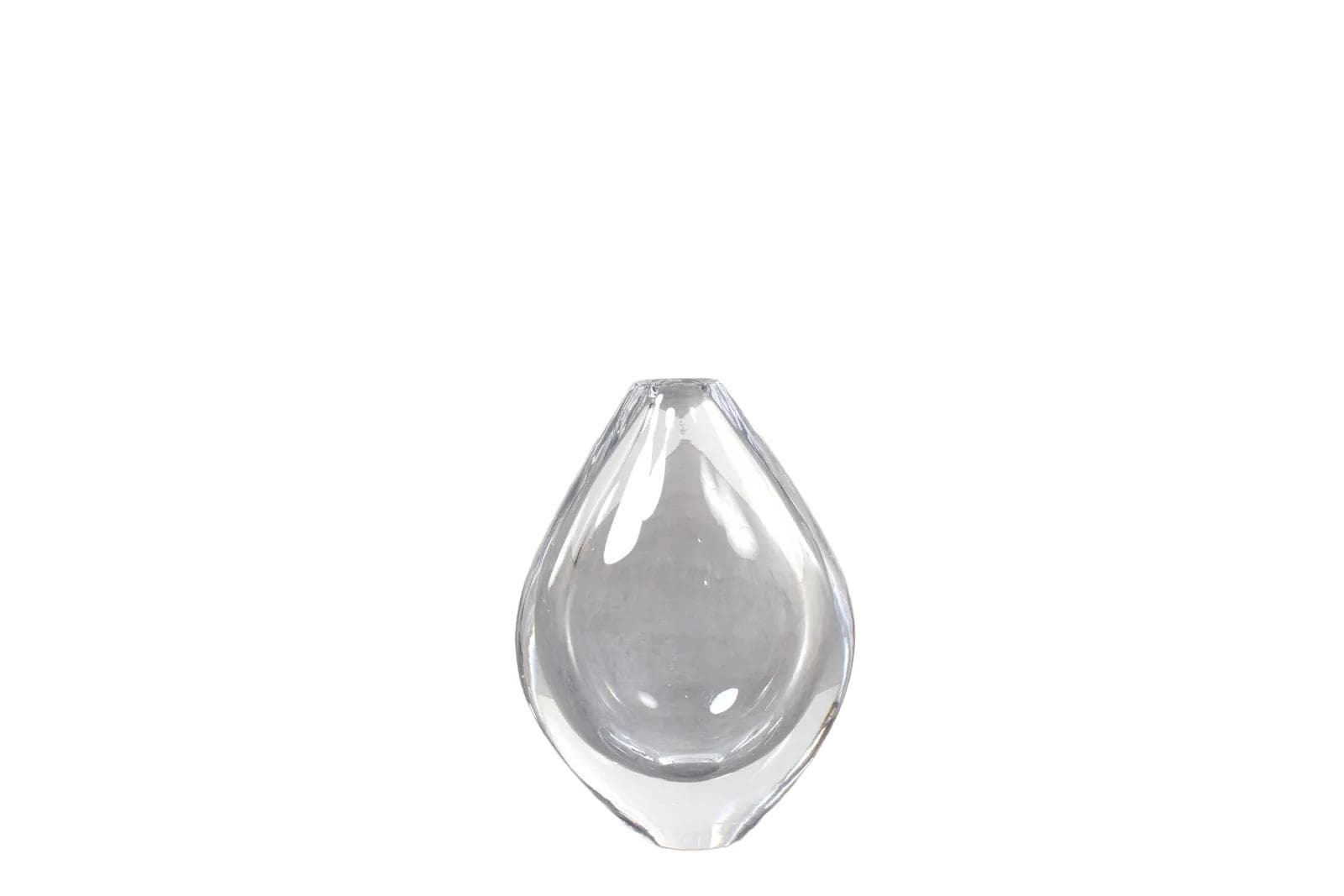 Vase Kraka, transparent glass, by S. Palmqvist, Orrefors, Sweden, 1960s.