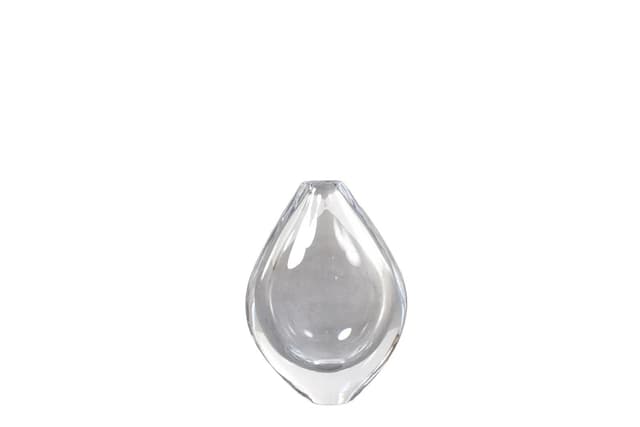 Vase Kraka, transparent glass, by S. Palmqvist, Orrefors, Sweden, 1960s. - DIMENSION